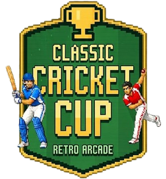 Classic Cricket Cup retro arcade artwork